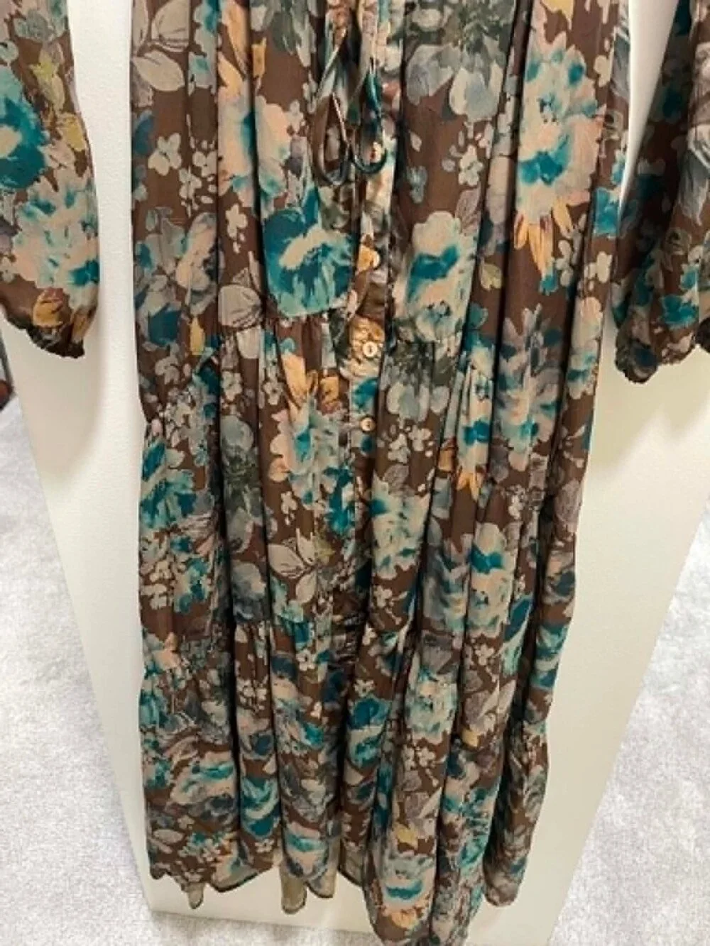 NWT Promesa Misty Meadow Floral Maxi Prairie Dress Sz M - Picture 10 of 10